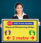 50% Discount Subsidy - Cheapest Floor Sticker Decal for Social Distancing and Business Re-Opening, produced in 1 Day in Vancouver