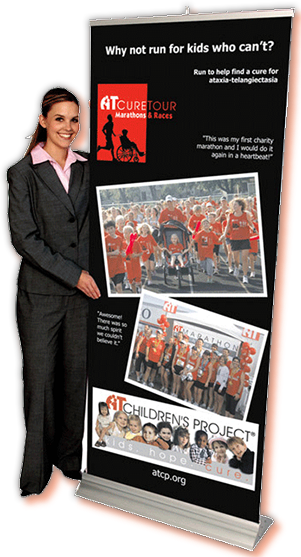 24 Hour Retractable Banner - Many Size and types available